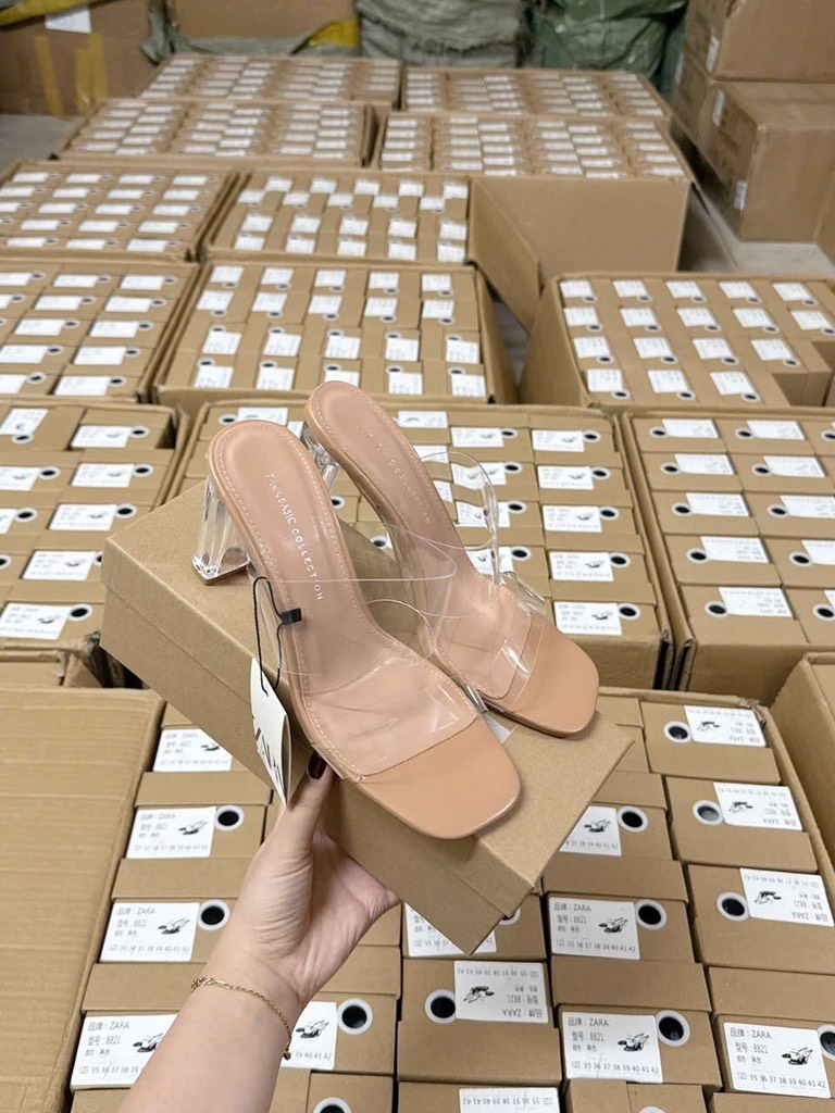 GIÀY DÉP - GUỐC QUAI TRONG ĐẾ 8CM NỮ