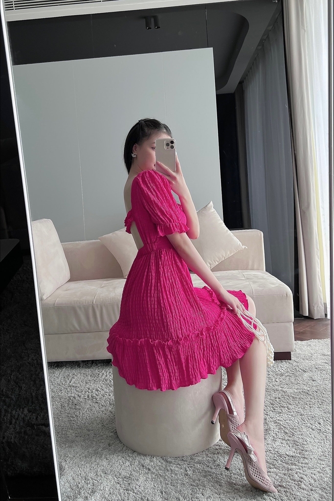 VÁY XỐP CHUN LƯNG CHÂN BÈO - XẢ 79k