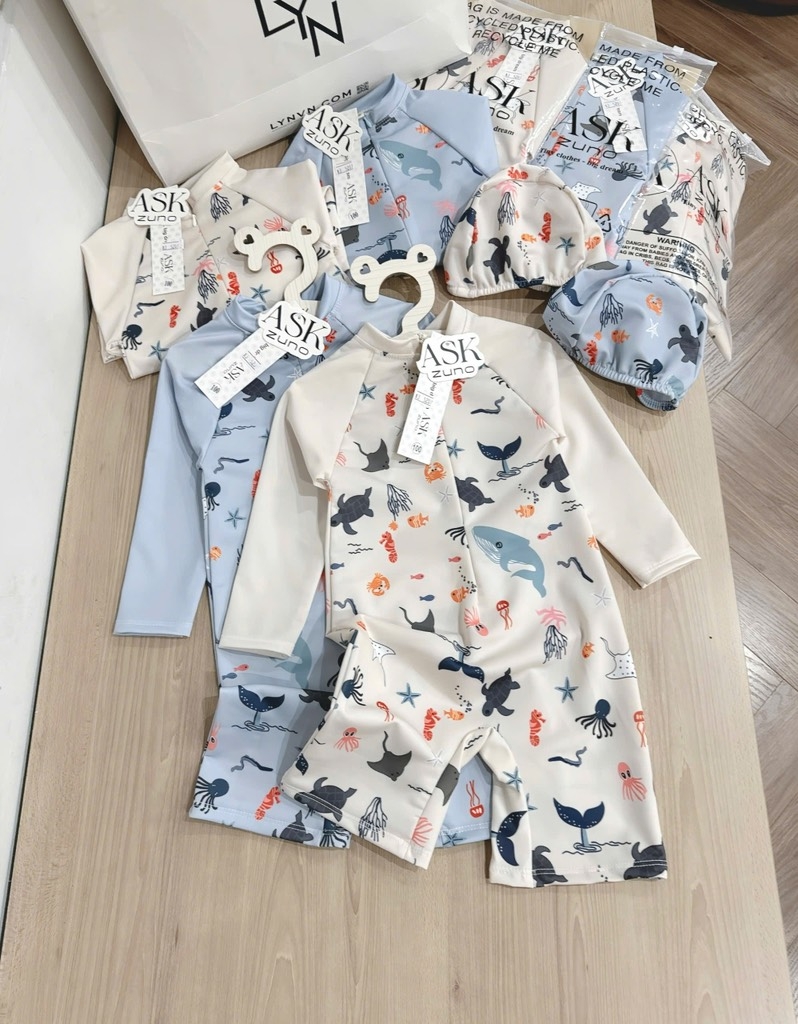 SET 2 BỘ BƠI ĐỘNG VẬT BÉ TRAI BÉ GÁI(XẢ 105k)