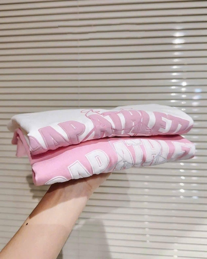 ÁO PHÔNG CỘC GAP HỒNG TRẮNG NỮ