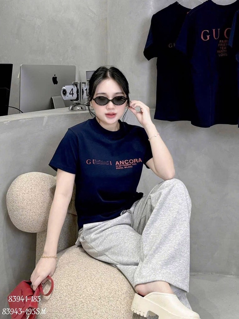 ÁO PHÔNG TEE CỘC TAY 2 MÀU NỮ