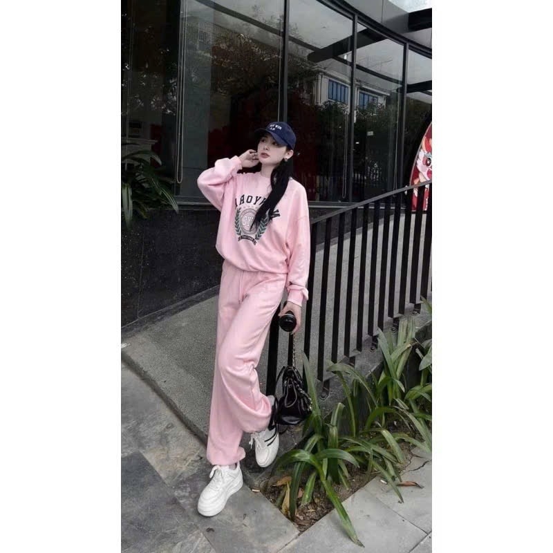 SET BỘ DÀI NỈ DƯ HỒNG NEWYORK NỮ THU ĐÔNG