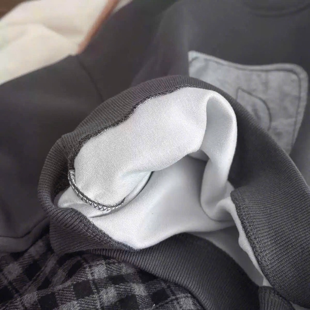 SET BỘ DÀI NỈ ĐANH THÊU HOẠ TIẾT KÈM QUẦN KẺ BÉ TRAI