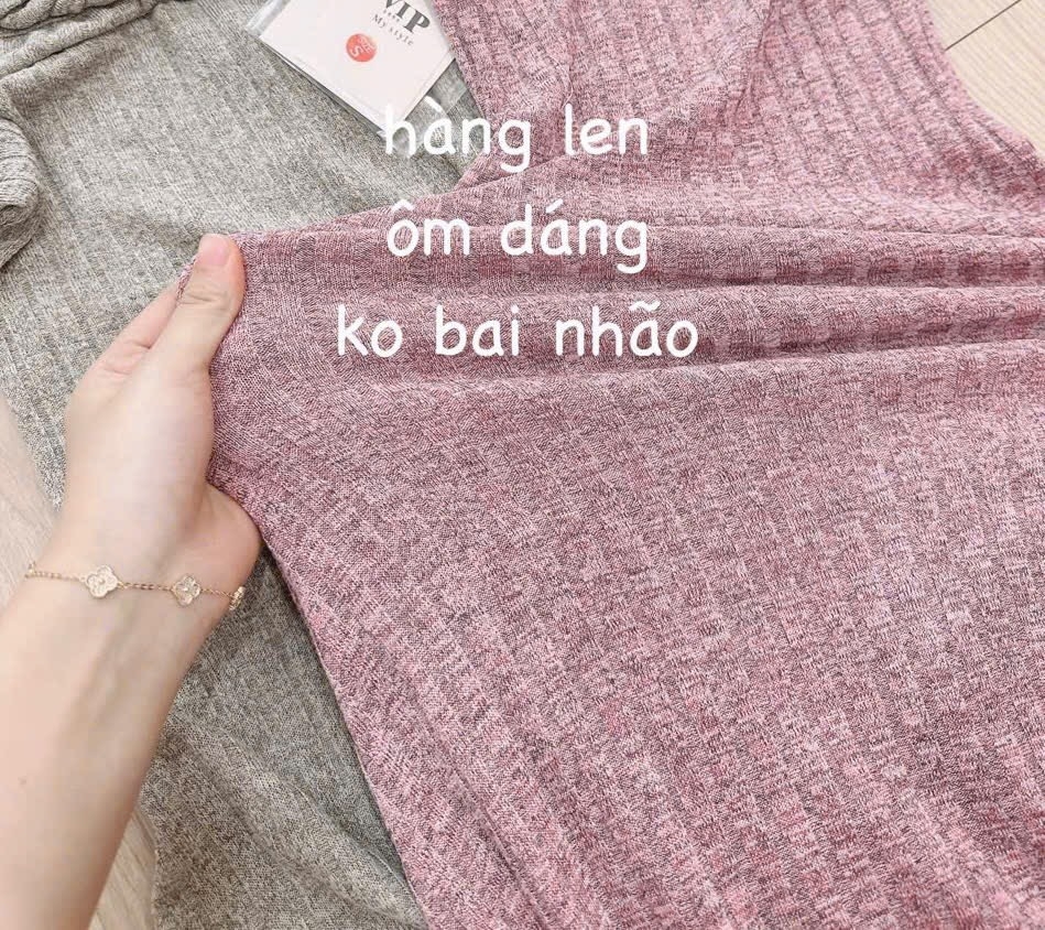 VÁY LEN NỮ THỎ BỆN DÂY DÁNG DÀI NỮ SẴN(SALE 119k)