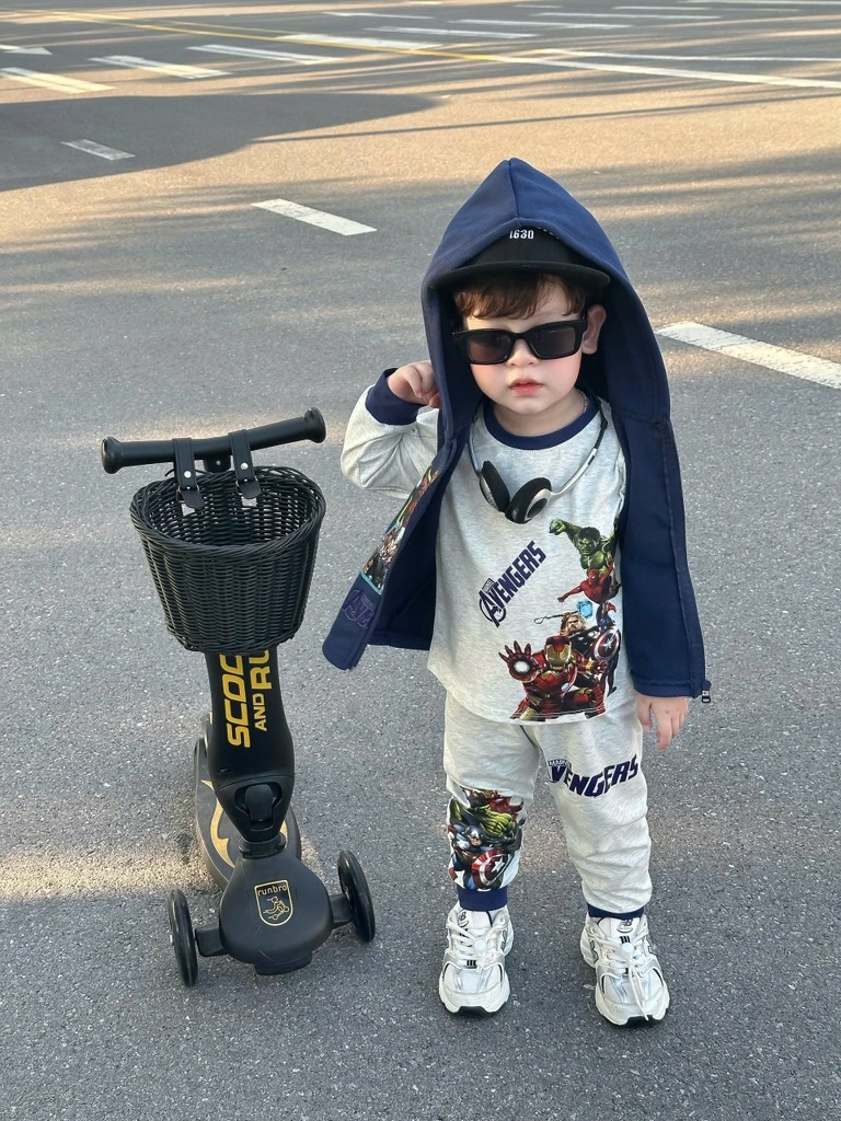 BỘ DÀI COTTON ÁO KHOÁC CHÂN CUA SIÊU NHÂN BÉ TRAI