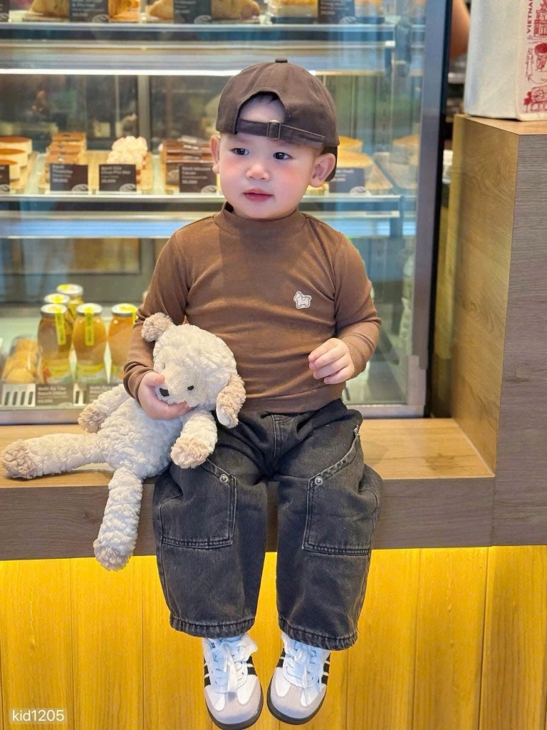 SET 3 ÁO VẢI THỎ HÀN DÀI TAY BÉ TRAI BÉ GÁI