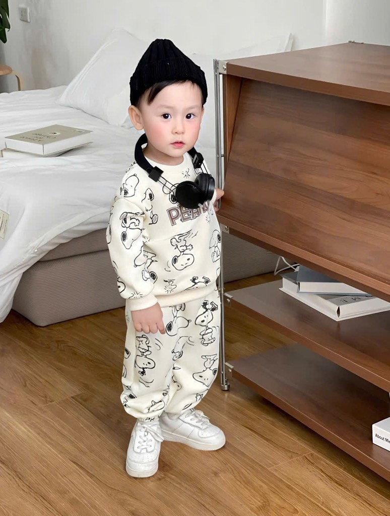 SET DÀI HAI DA CHÚ CHÓ PEANUTS BÉ TRAI