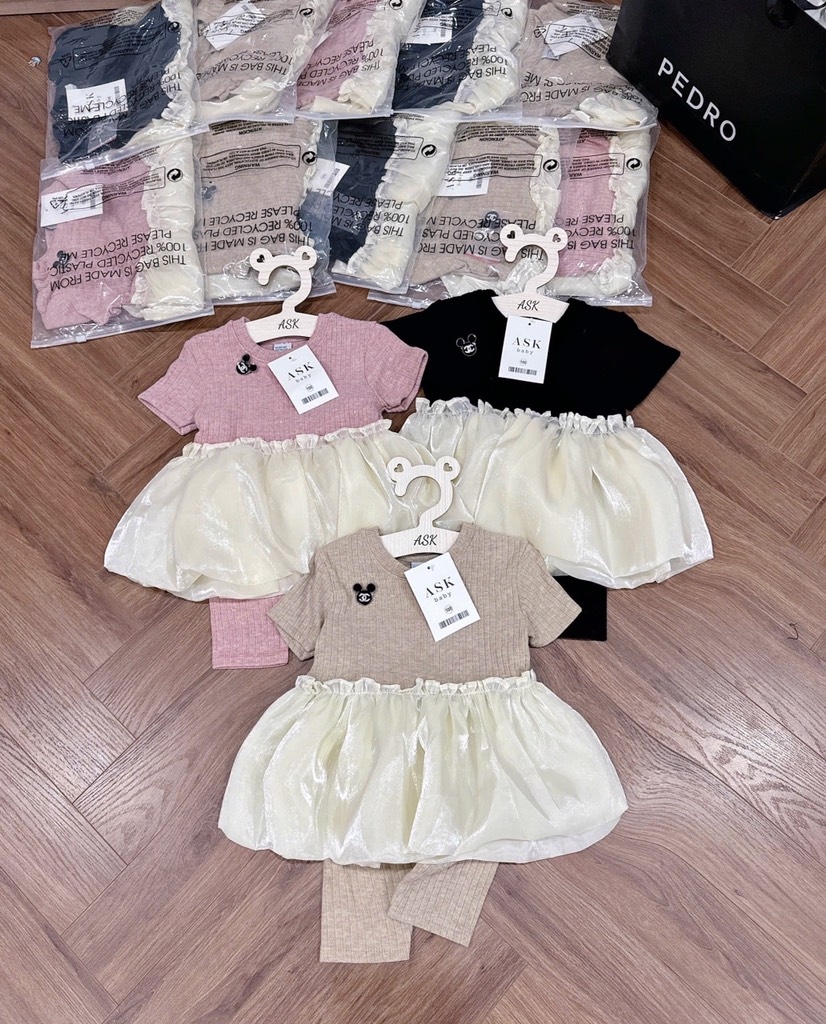 SET BỘ PHỐI BÈO BỒNG BÍ BÉ GÁI SẴN (SALE 75k)