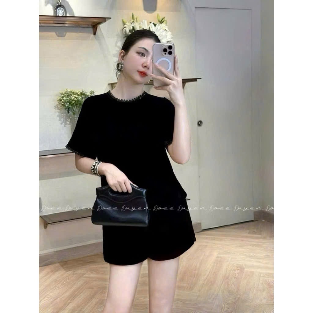 SET NHUNG PHỐI REN NƠ SAU NỮ THU ĐÔNG