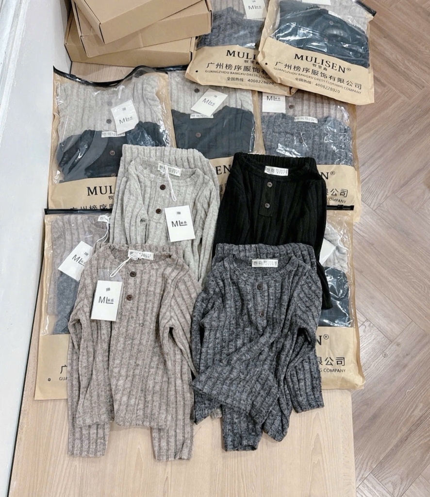 SET 2 BỘ TĂM ĐŨA LÔNG BÉ GÁI BÉ TRAI