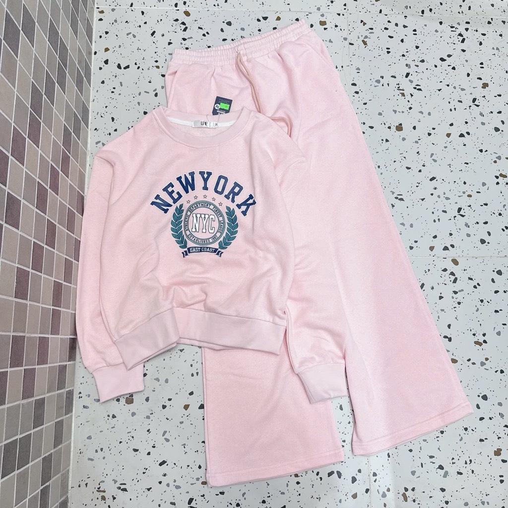 SET BỘ DÀI NỈ DƯ HỒNG NEWYORK NỮ THU ĐÔNG