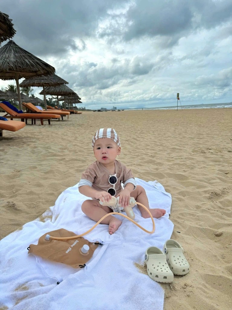 ĐỒ BƠI BỘ BƠI XUẤT HÀN NÂU KẺ BÉ TRAI SẴN (SALE 35k)