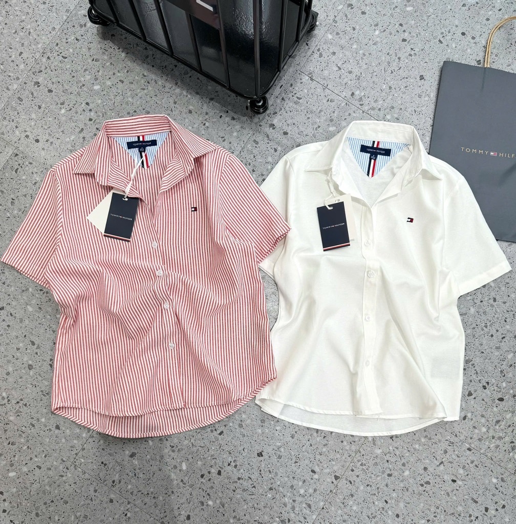 ÁO SƠ MI TUỒN TOMMY 2 MÀU NỮ (TĂNG GIÁ) SẴN