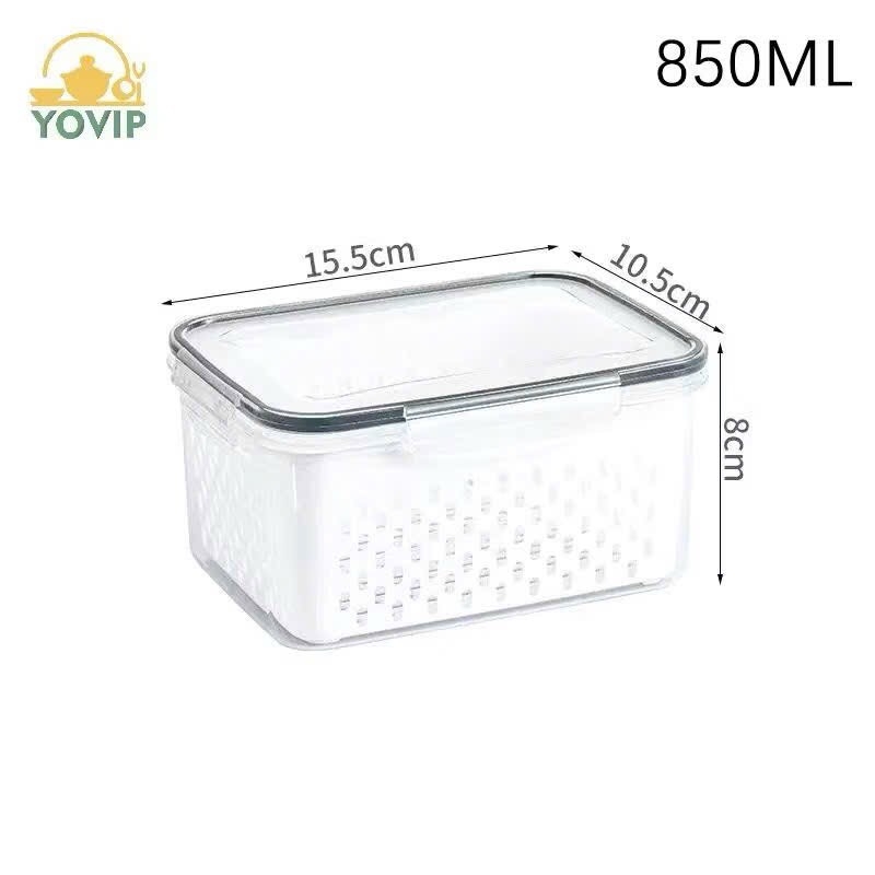 ĐỒ GIA DỤNG - SET 2 HỘP NHỰA ĐỰNG TỦ MÁT