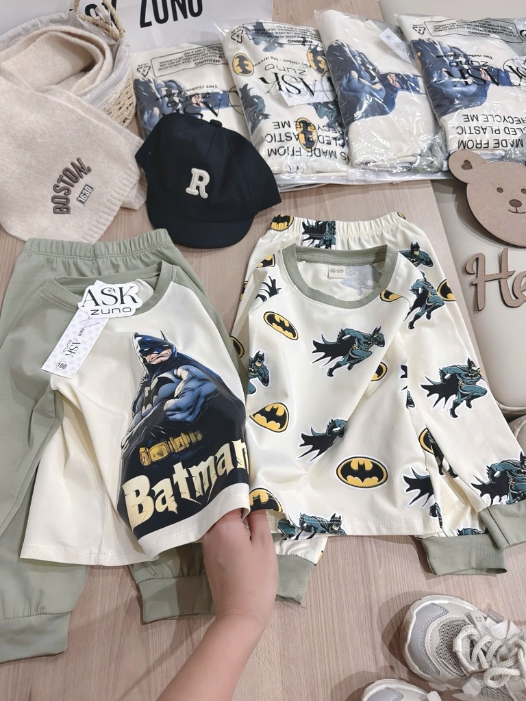 SET 2 BỘ DÀI BATMAN TONE RÊU BÉ TRAI SẴN