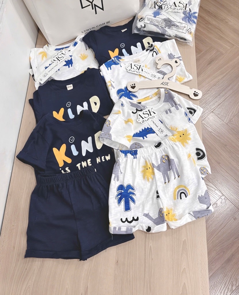 SET 2 BỘ KIND THAN TRẮNG BÉ TRAI SẴN