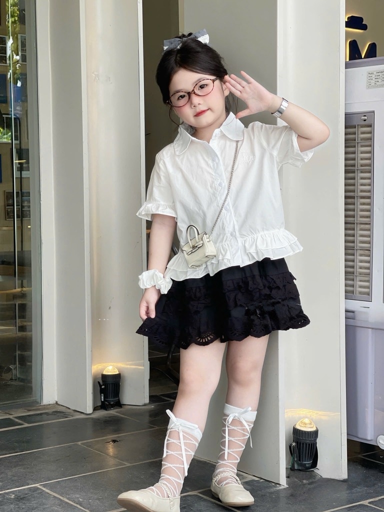 ÁO CỘC TAY BÈO BÉ GÁI