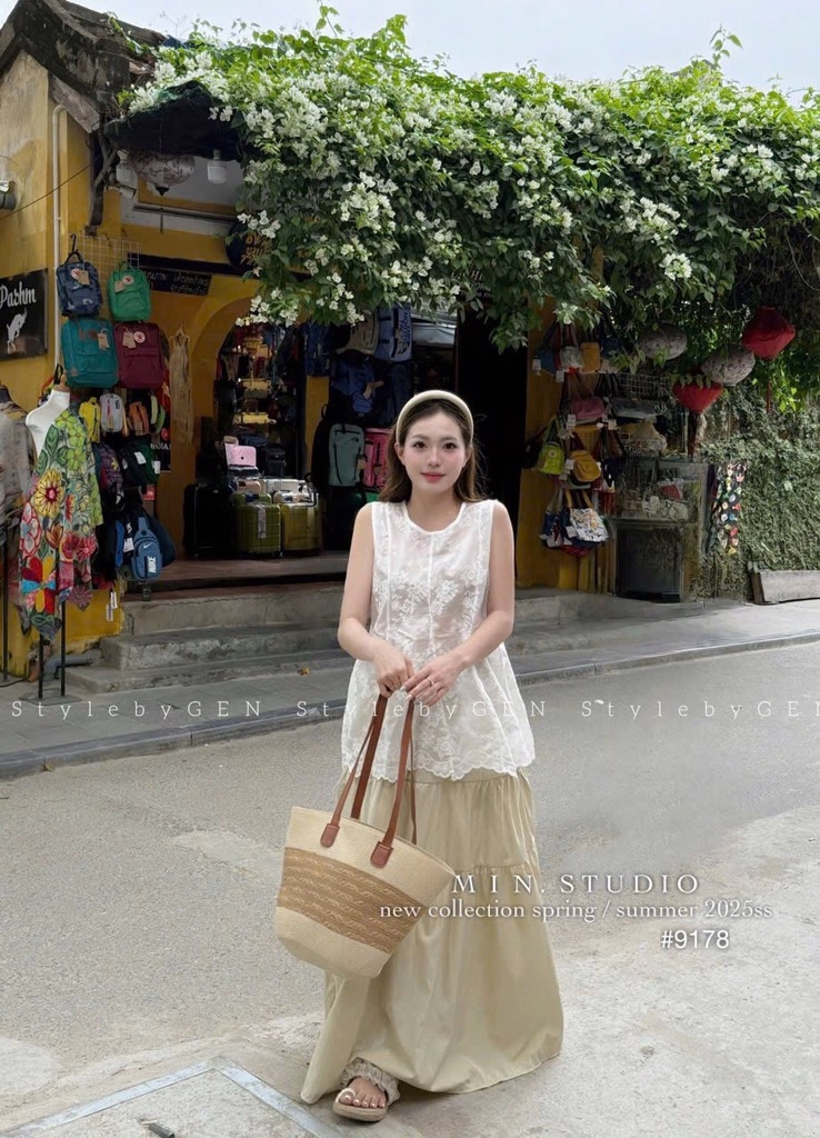SET ÁO REN MIX CV DÀI NỮ SẴN