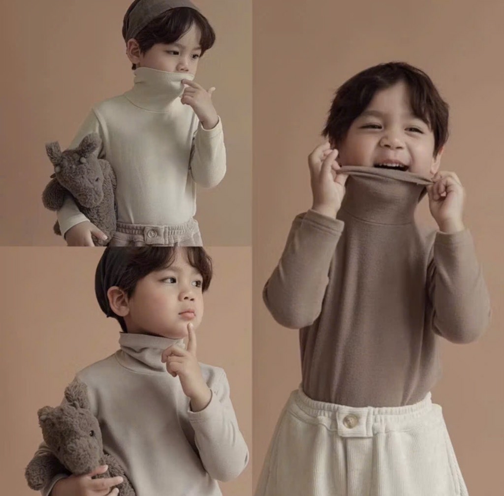 SET 3 ÁO GIỮ NHỆT DÀI TAY BÉ TRAI BÉ GÁI