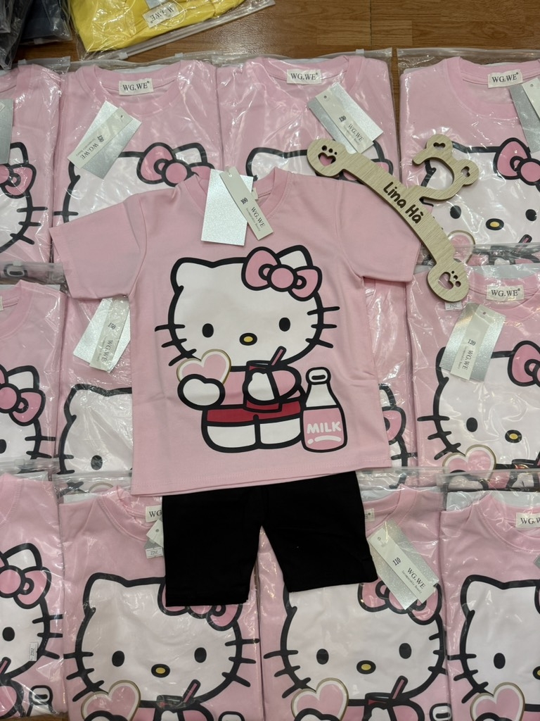 SET ÁO HELLO KITTY KÈM QUẦN BÉ GÁI (SALE 70k)