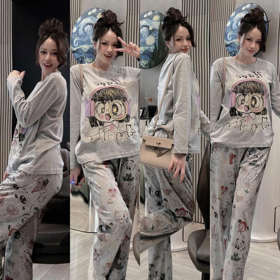 SET DÀI XÁM CÔ GÁI NỮ THU ĐÔNG