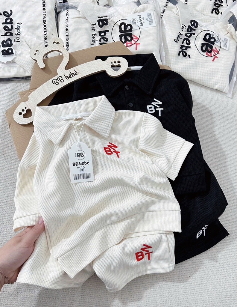 SET 2 BỘ TỔ ONG BNT ĐEN BE BÉ TRAI BÉ GÁI SẴN XẢ 80k)