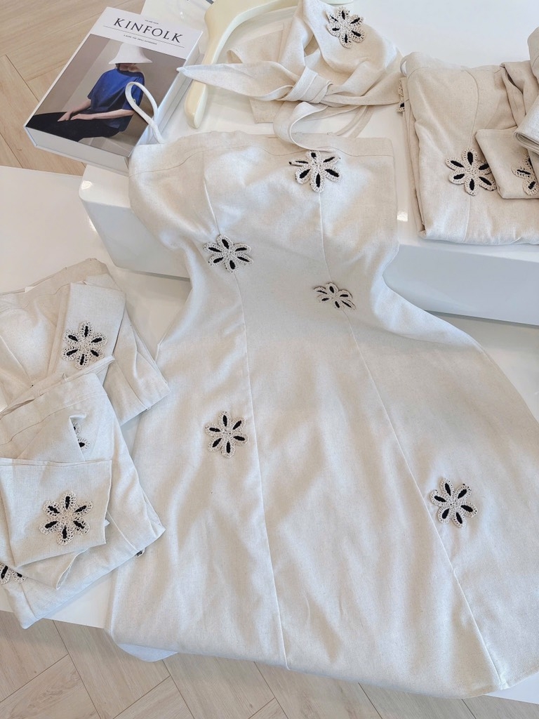 VÁY ĐÍNH HOẠ TIẾT CAO CẤP NỮ