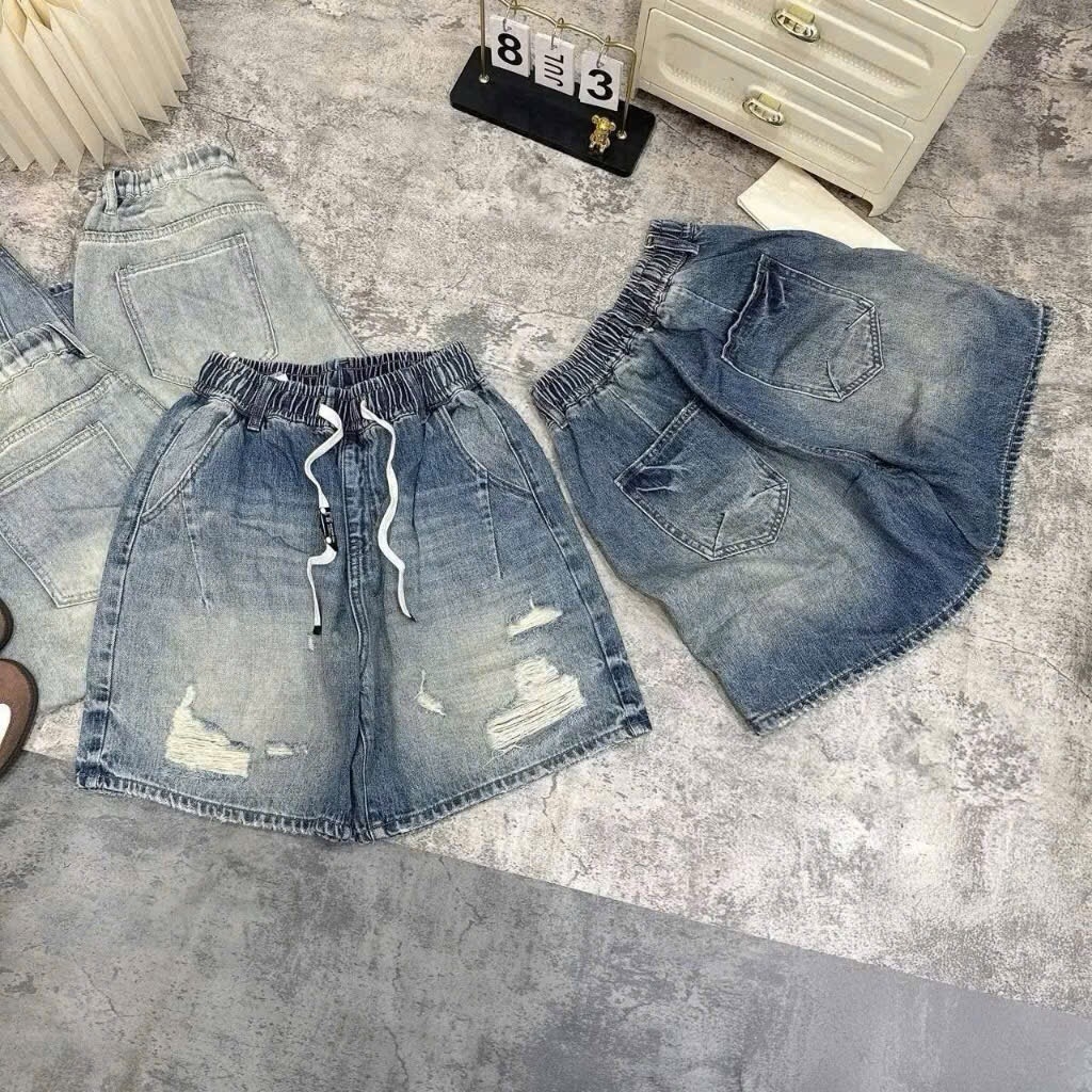 QUẦN BÒ NỮ CẠP CHUN PHỐI RÁCH SẴN