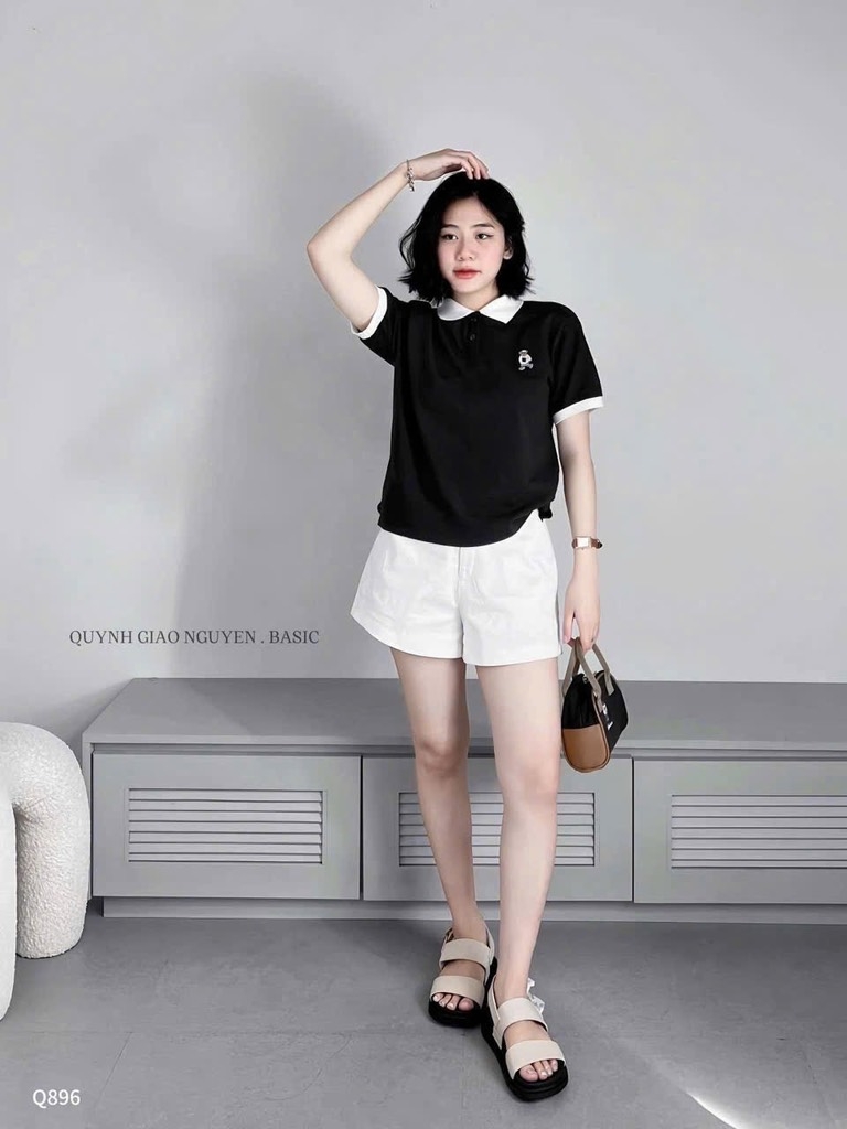 SET 3 QUẦN ĐÙI THÔ ĐEN TRẮNG BE NỮ SẴN (SALE 99k)