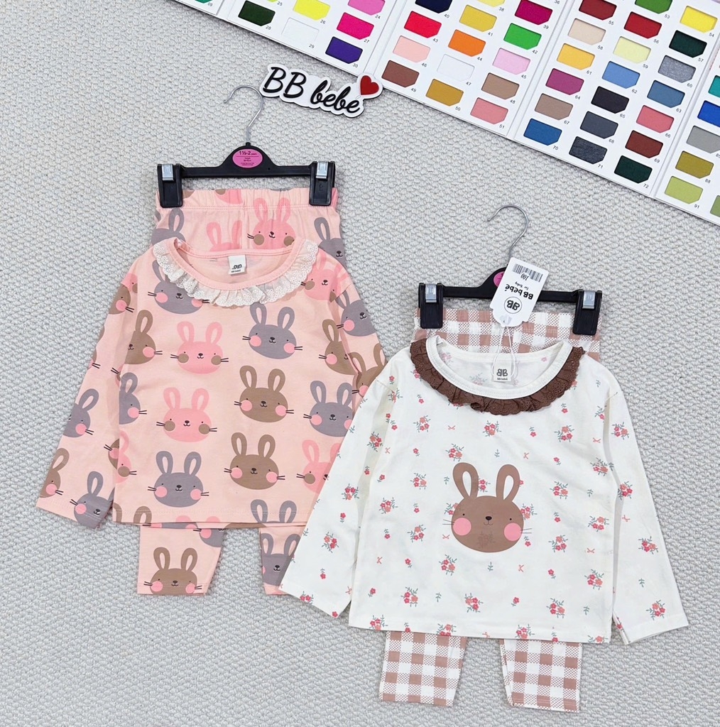 SET 2 BỘ DÀI THỎ HOA NHÍ TONE HÀN QUỐC BÉ GÁI