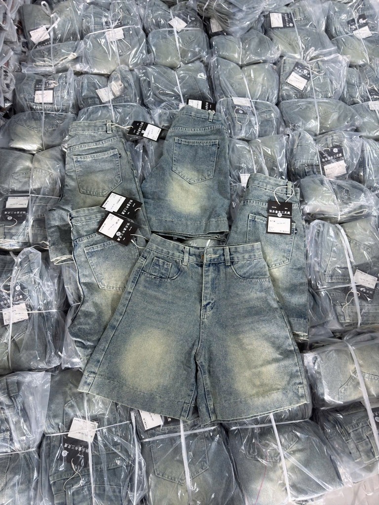 QUẦN NGỐ BÒ NỮ XANH TRƠN GẤU TO