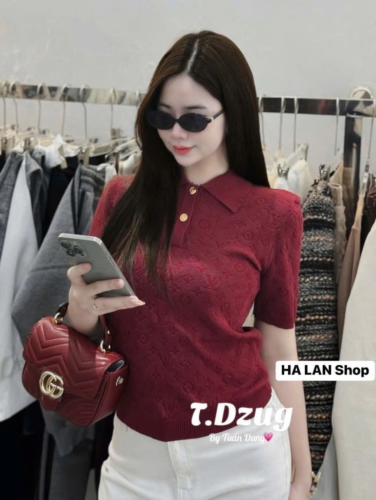 ÁO CỘC LEN LỆ VI XANH ĐỎ NỮ SẴN(SALE 90k)