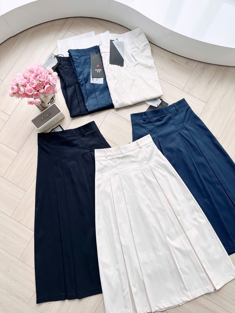 CHÂN VÁY XẾP LI DÁNG DÀI NỮ (SALE 60k)