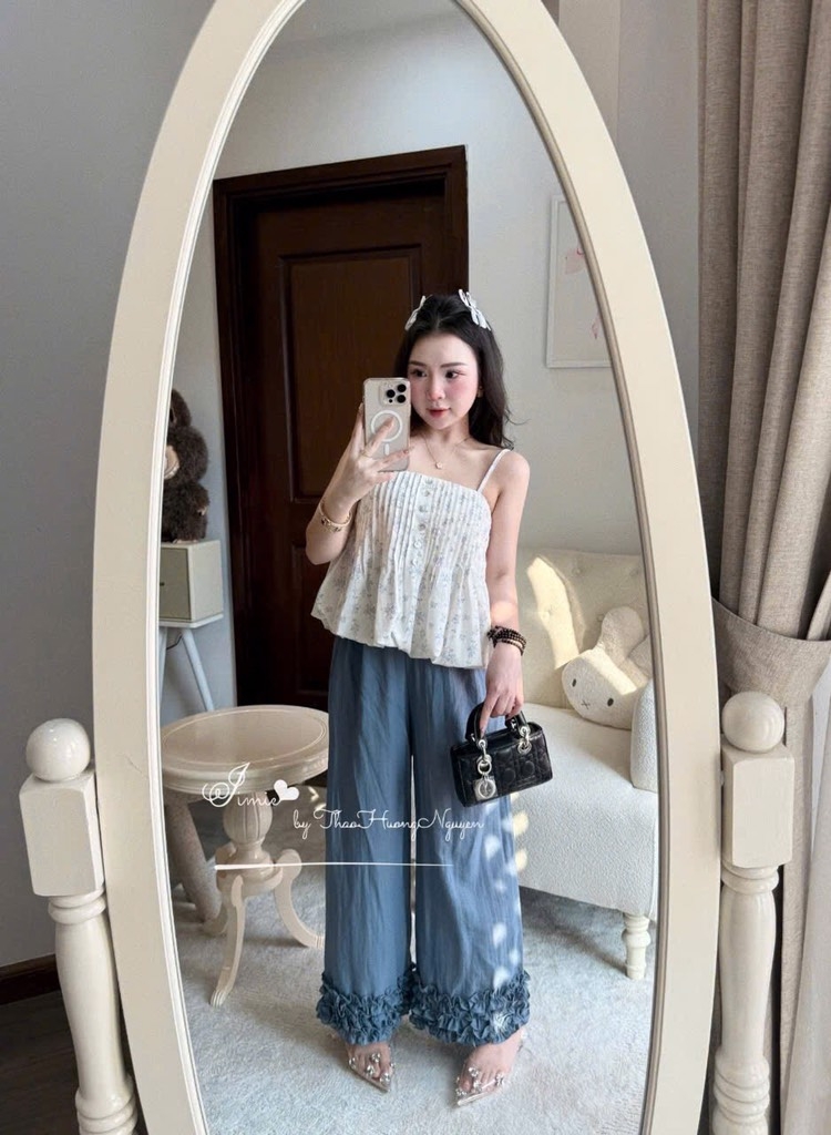 SET BỘ HOA NHÍ 2S QUẦN SUÔNG NỮ