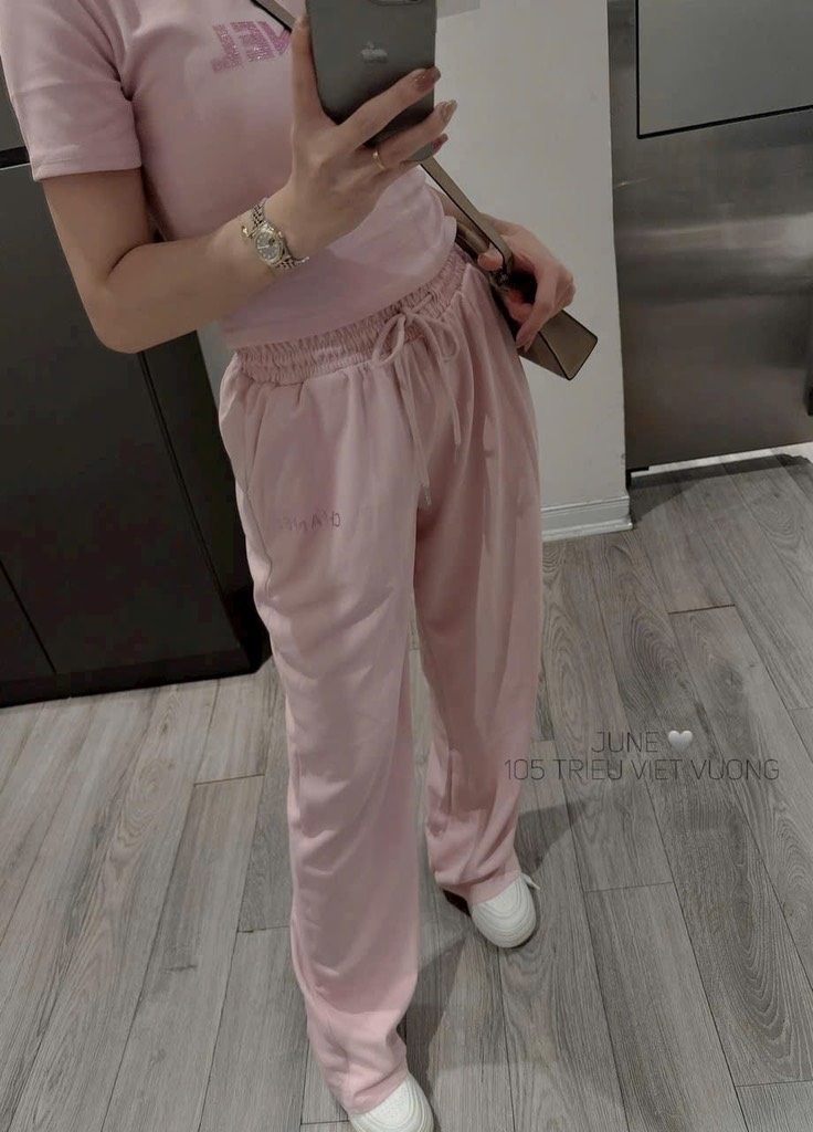 SET BỘ HỒNG ĐÍNH ĐÁ CELINE NỮ