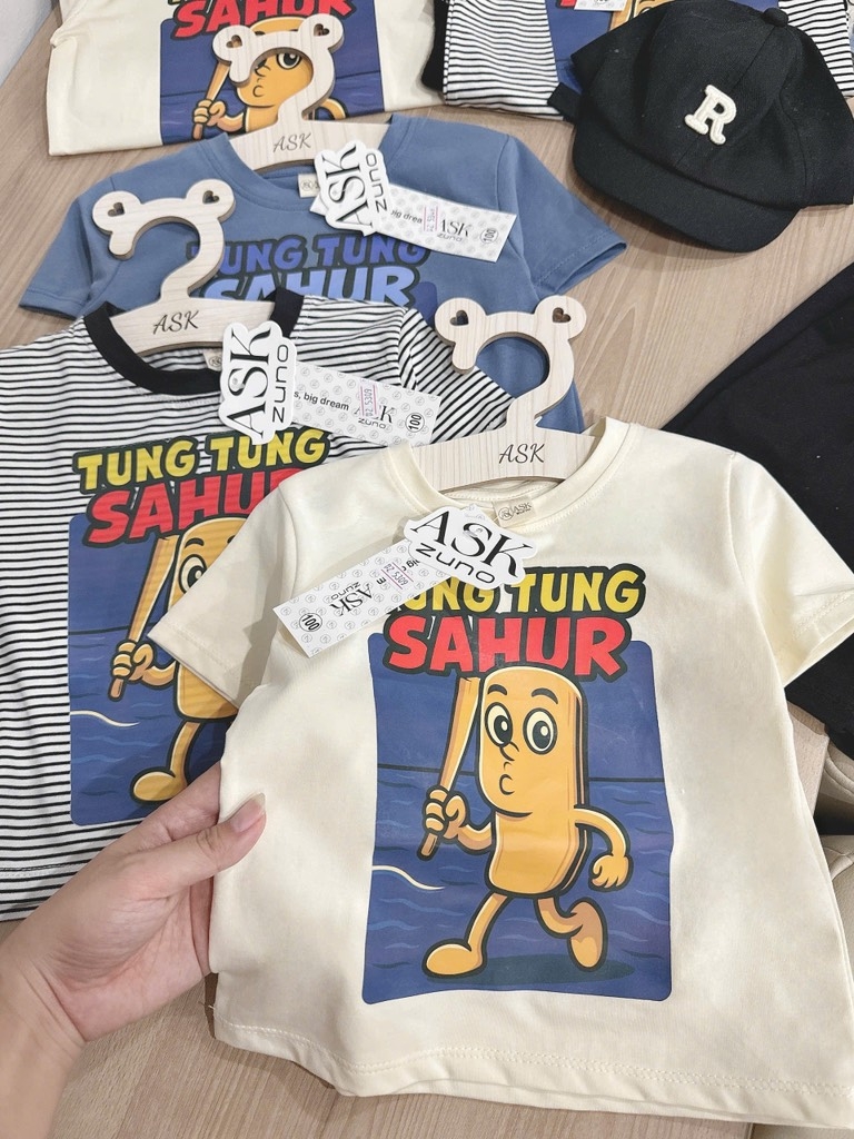 SET BỘ TUNGTUNG SAHUA 3 MÀU BÉ TRAI SẴN
