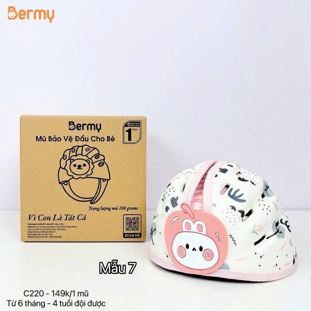 ĐỒ GIA DỤNG - MŨ BẢO HIỂM BÉ TRAI BÉ GÁI (SALE 99k)