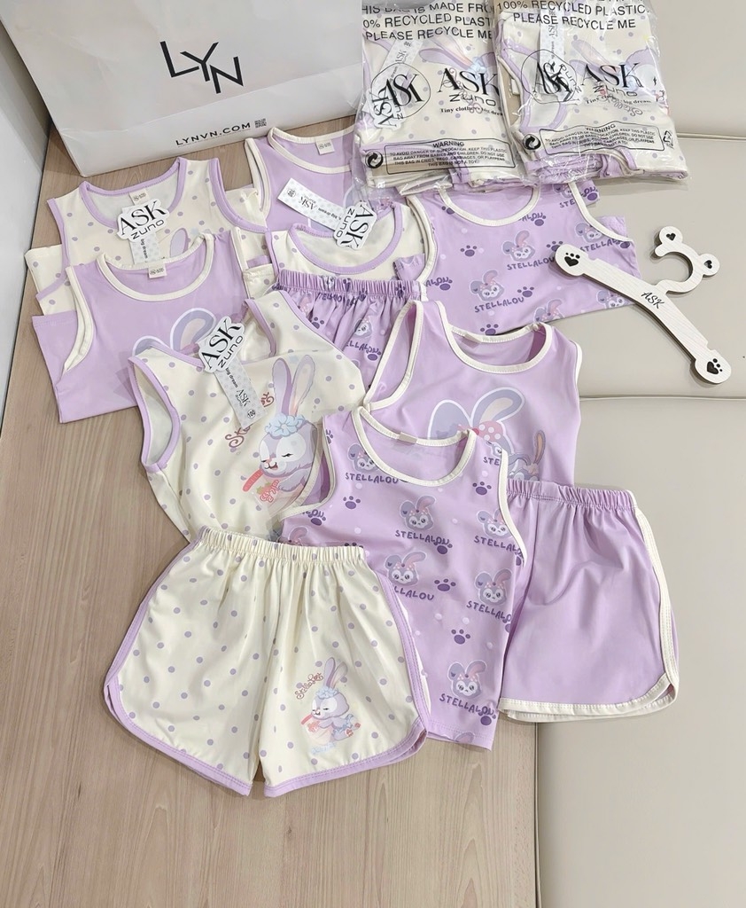 SET 3 BỘ TÍM STELLA LU BÉ GÁI ( xả 99k)