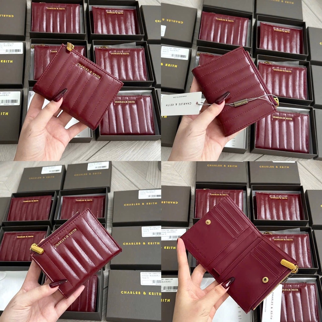 PHỤ KIỆN - VÍ CHARLES & KEITH NỮ ĐỎ