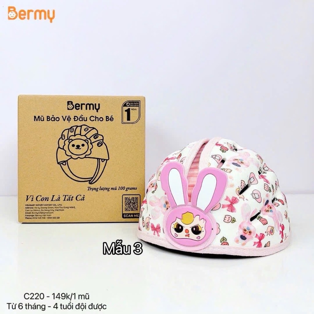 ĐỒ GIA DỤNG - MŨ BẢO HIỂM BÉ TRAI BÉ GÁI (SALE 99k)
