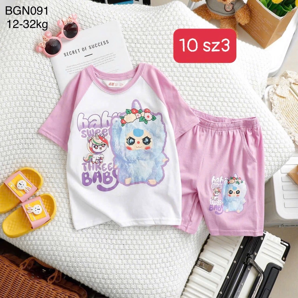 BỘ ĐÙI BÉ GÁI NHÍ XUẤT SIÊU XINH MỀM MÁT 4 MÀU BÉ GÁI