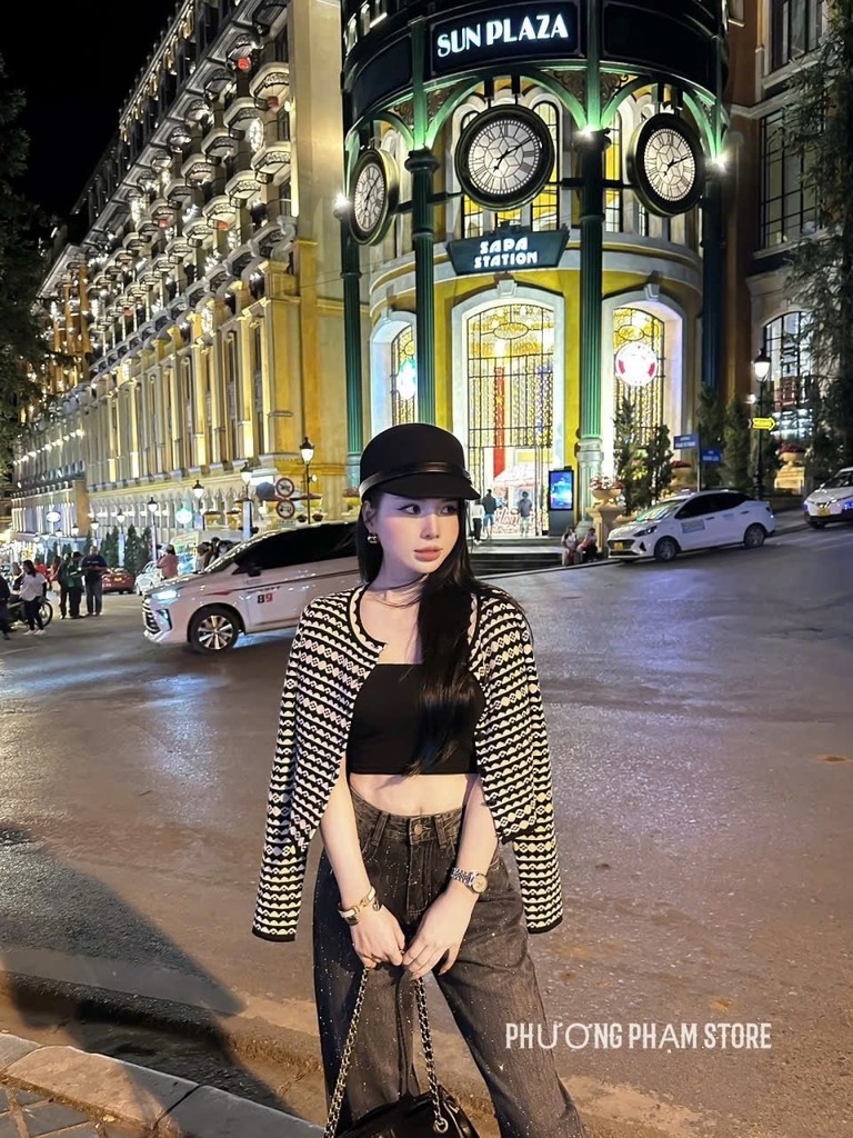 ÁO LEN HOẠ TIẾT PHA MÀU NỮ THU ĐÔNG