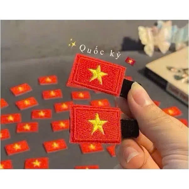 PHỤ KIỆN - SET 5 CẶP TÓC LÁ CỜ VN