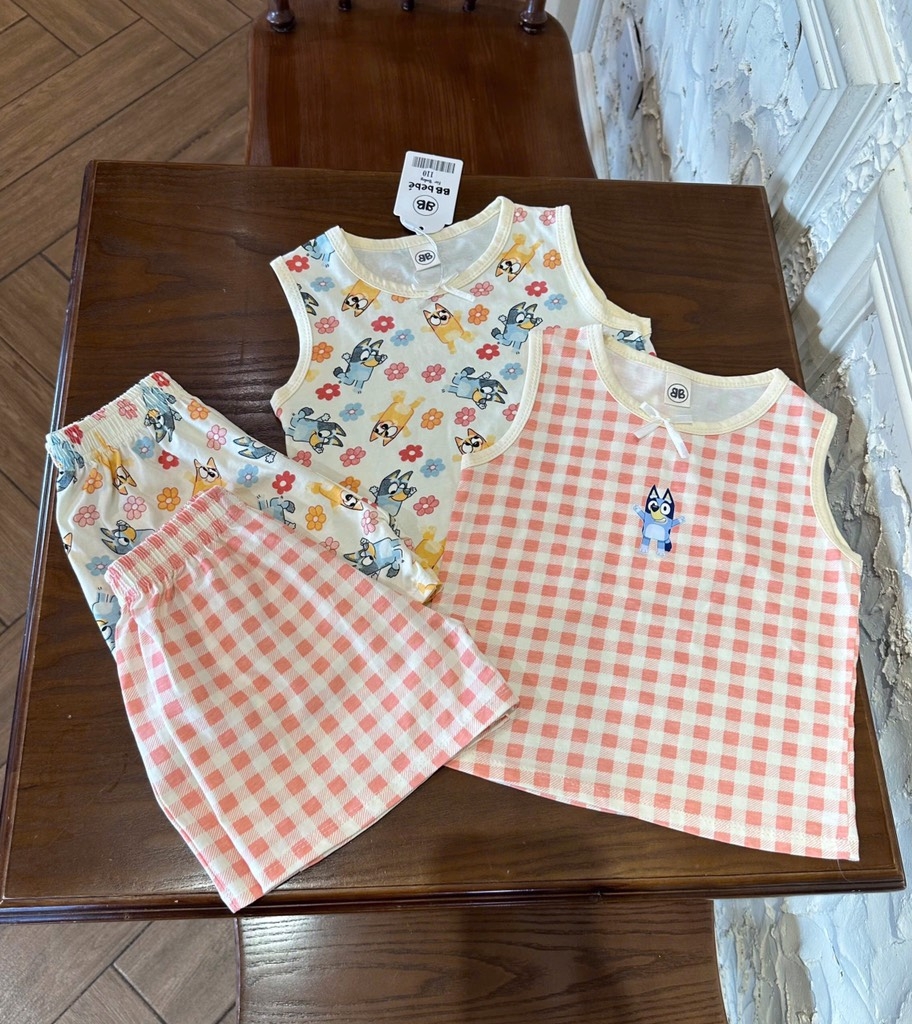 SET 2 BỘ BLUEY BA LỖ CHO BÉ GÁI SẴN