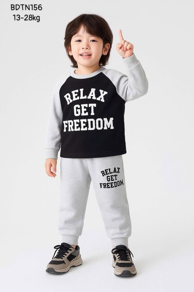 BỘ DÀI THUN COTTON NHÍ BÉ TRAI ĐẠI