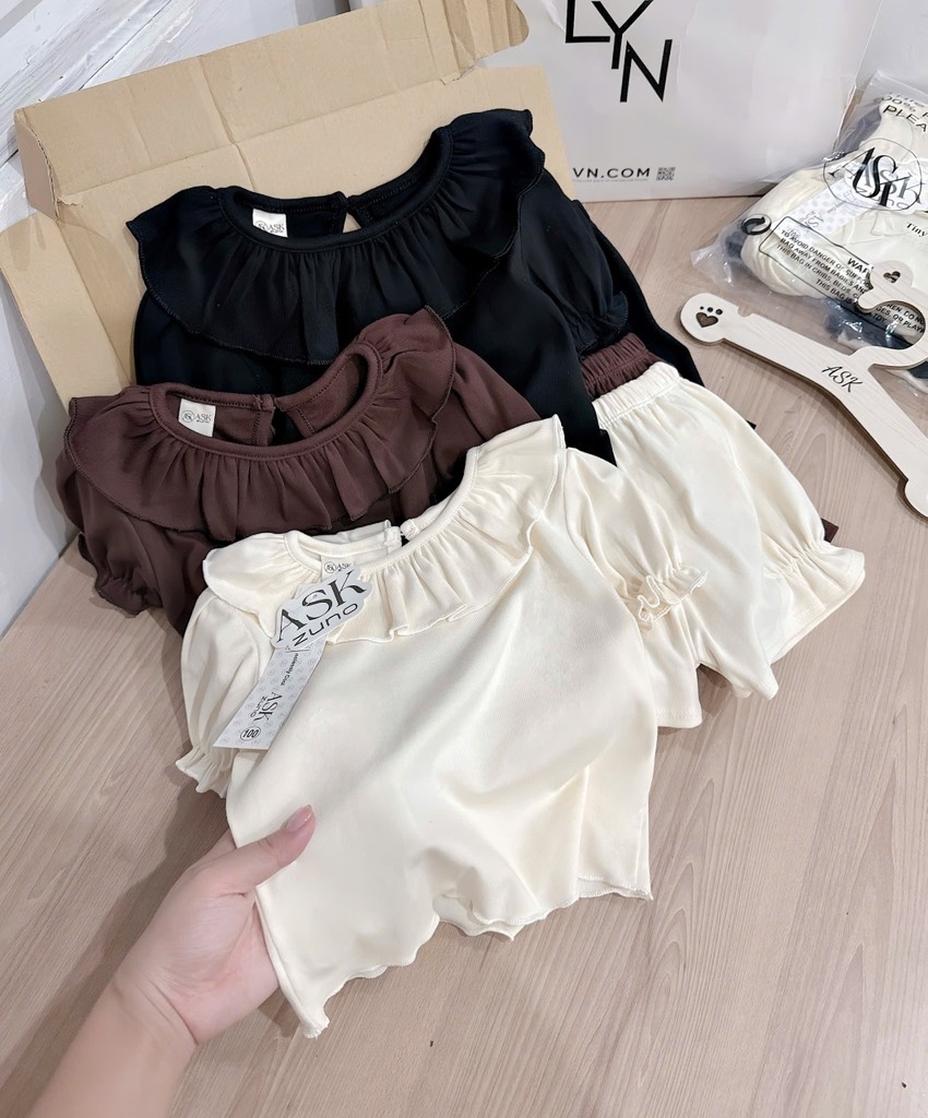 SET 3 BỘ CỘC BÈO ĐEN BE NÂU BÉ GÁI (XẢ 119k)