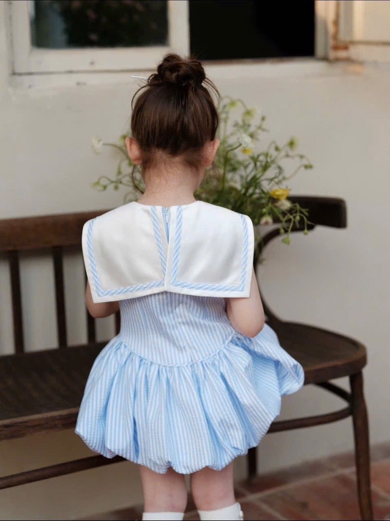 VÁY XANH NƠ TRẮNG BÉ GÁI (TĂNG GIÁ)