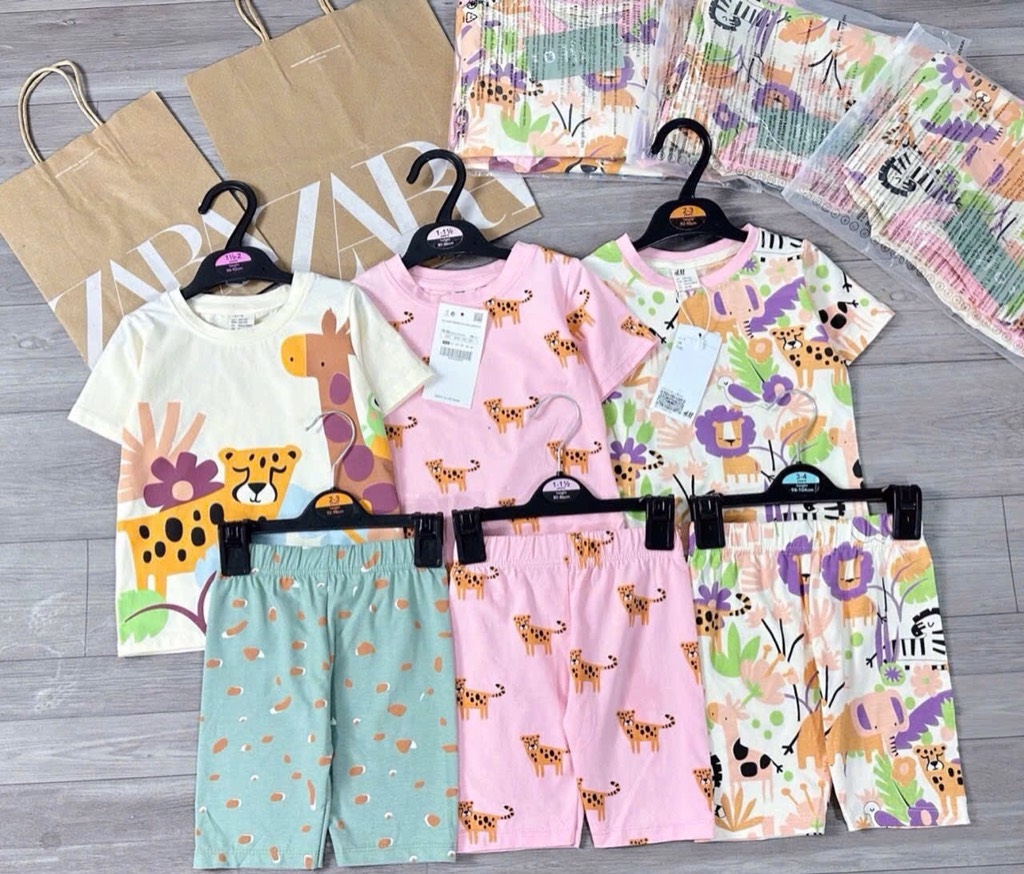 SÉT 3 BỘ NGỐ CỘC ANIMALS BÉ TRAI BÉ GÁI