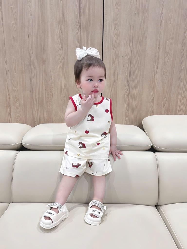 SET 3 BỘ SÁT NÁCH TONE ĐỎ BÉ GÁI( xả 109k)