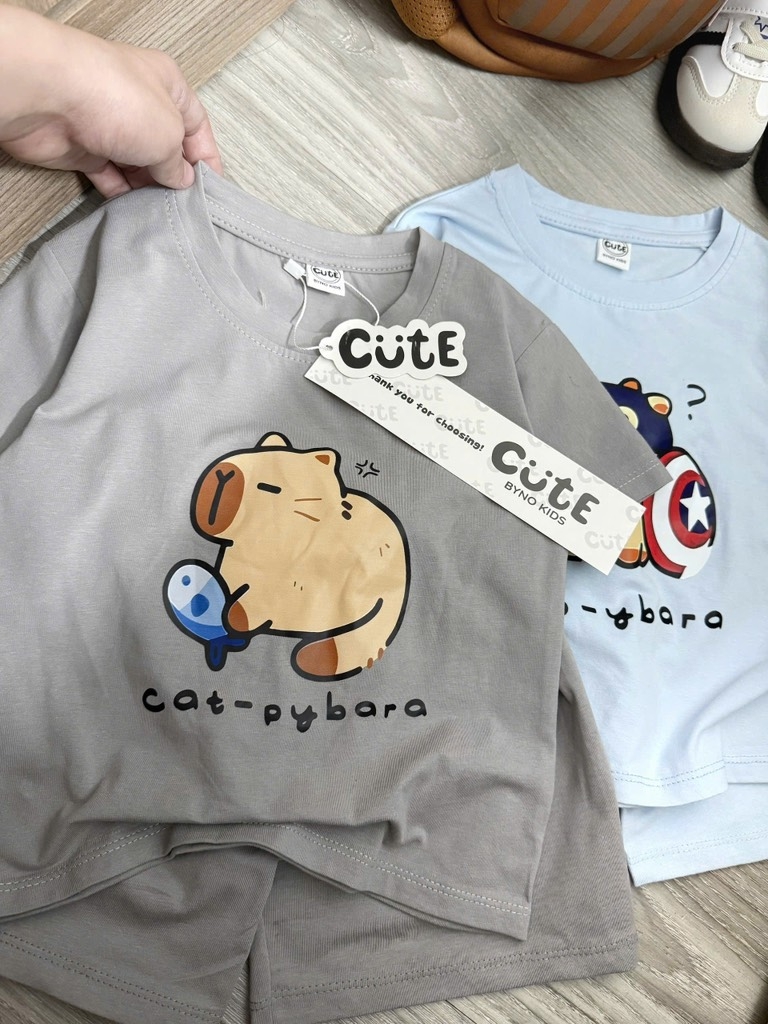 SET 2B CAPY XANH XÁM BÉ TRAI (SALE 77k)